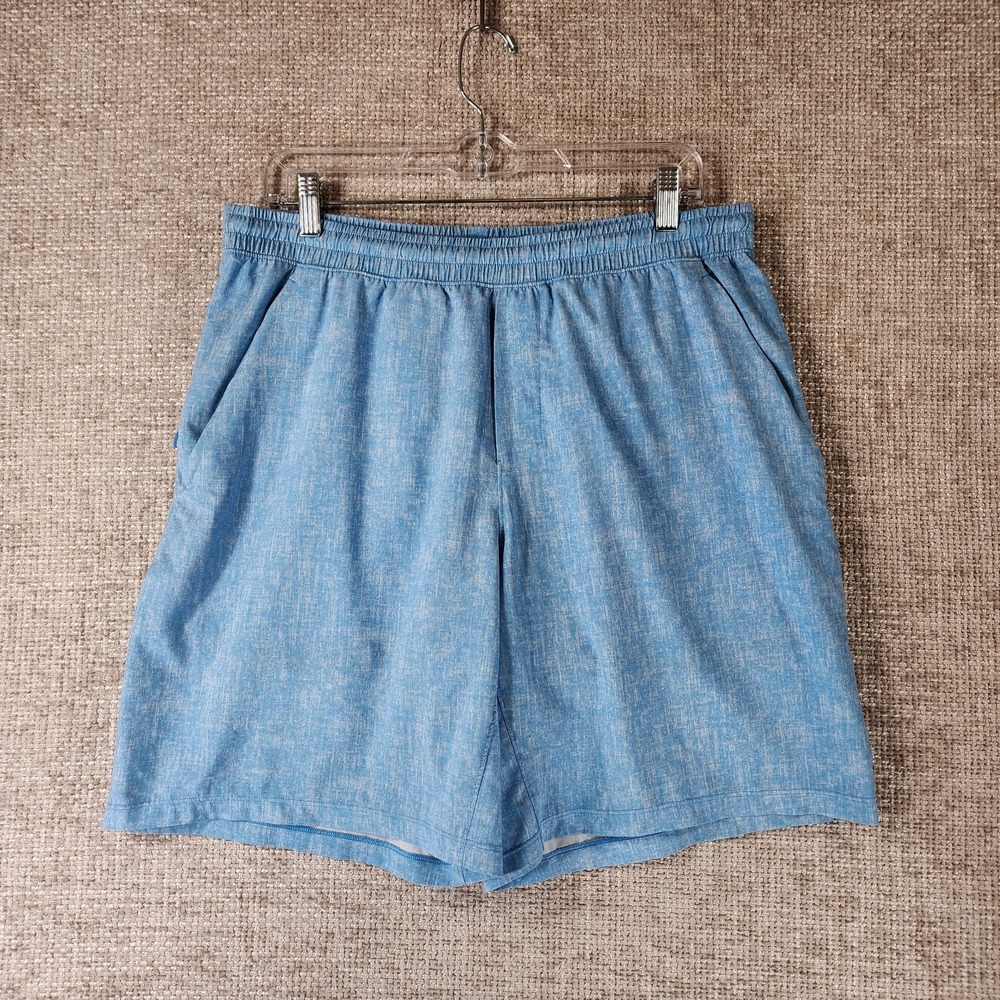 Lululemon Pace Breaker Shorts Mens XL Blue Heathered Athletic Running 9 Inch